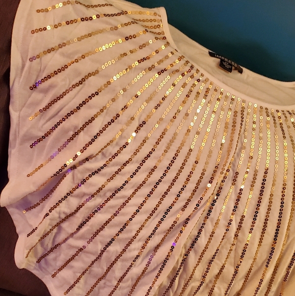 Gold and white top - Picture 1 of 2
